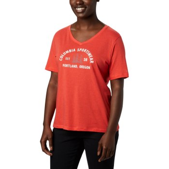 Columbia T-Shirt Dames, Mount Rose Relaxed Rood, 19NPSRAOV